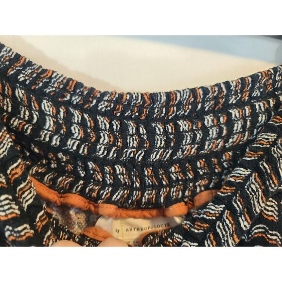 Anthropologie Navy Blue Chevron Aniya Balloon Joggers Medium - Picture 5 of 7